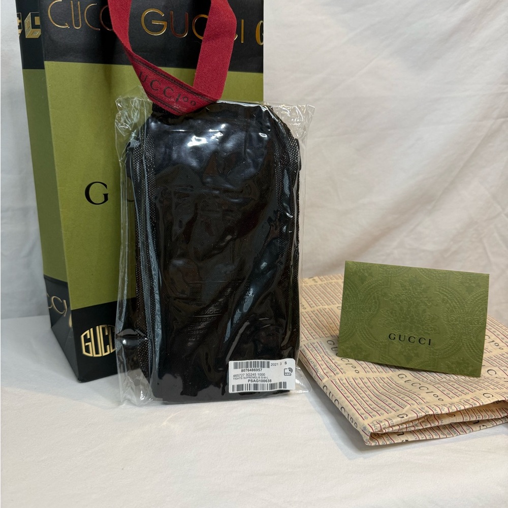 Gucci Interlocking G Tights Black Small NWT - Picture 2 of 5